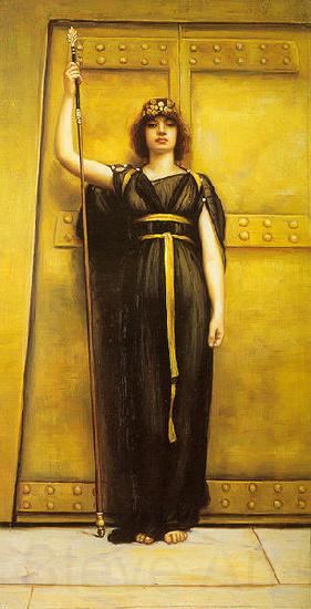 John William Godward A Priestess Norge oil painting art
